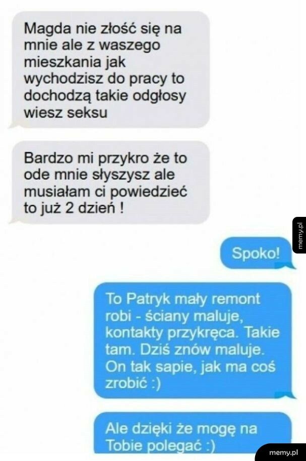 Dziwne odgłosy z mieszkania