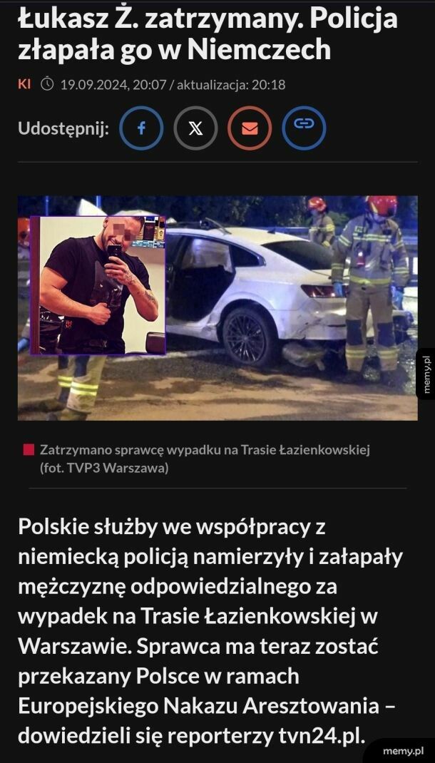 Za wolno uciekał.