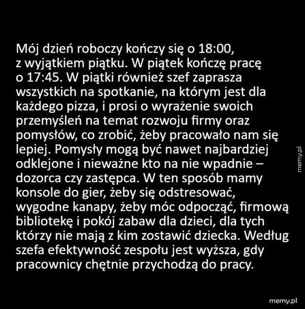 Piątek w pracy