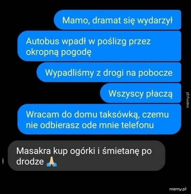 Dramat w autobusie i reakcja mamy