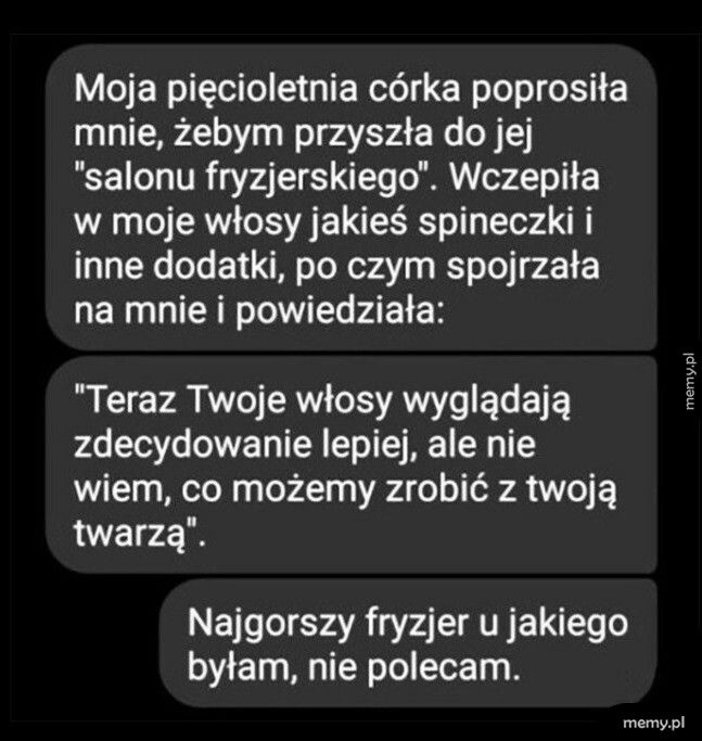 Mała fryzjerka