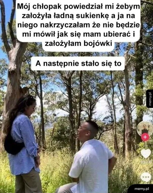 Prośba od chłopaka