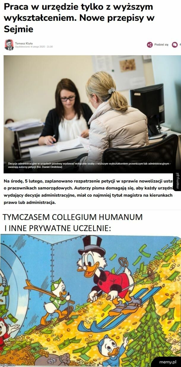 Może i nie rozwiążemy problemu, ale przynajmniej zarobimy