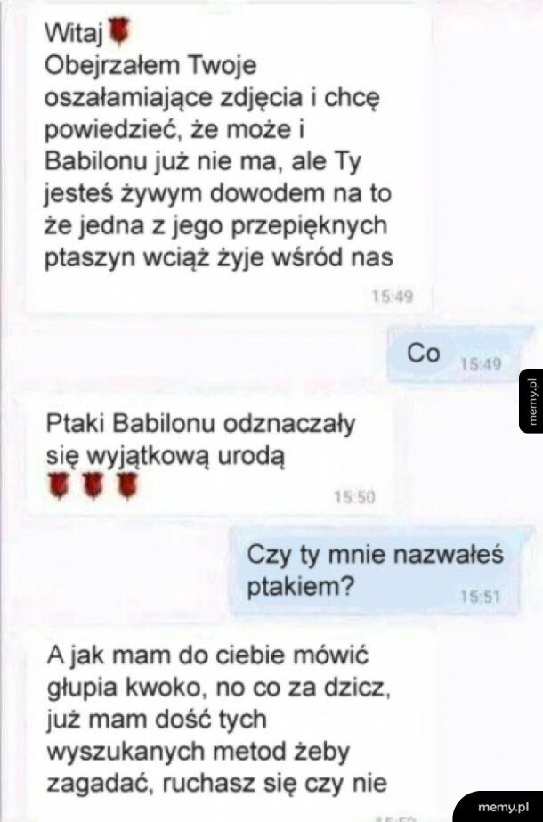 Chyba nie udał się podryw