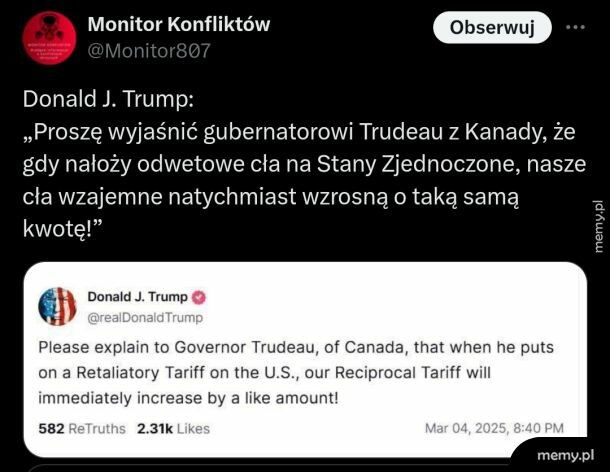 Gubernator Trudeau xD co oni tam ćpieją xD