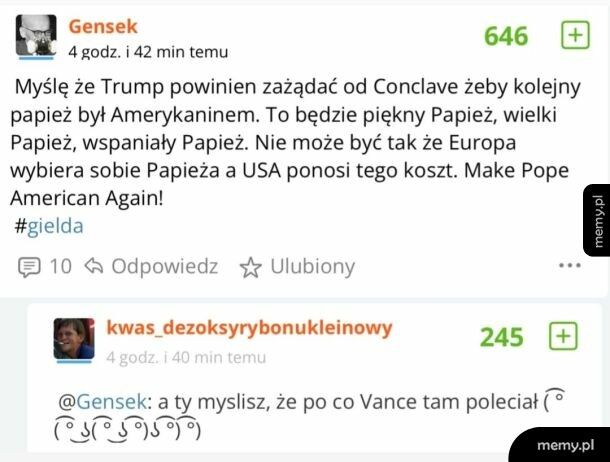 Po śmierci papieża