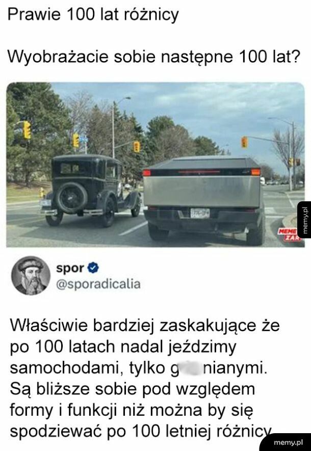 Samochody za 100 lat