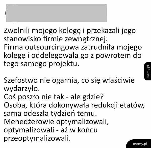 Optymalizacja nie poszła zgodnie z planów