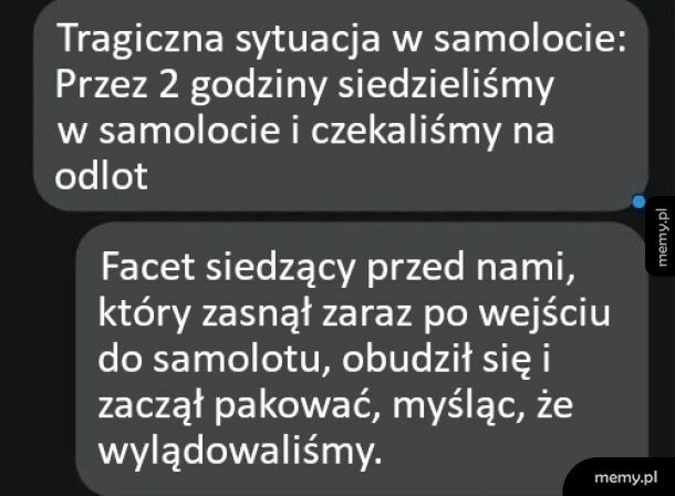 Tragiczna sytuacja w samolocie