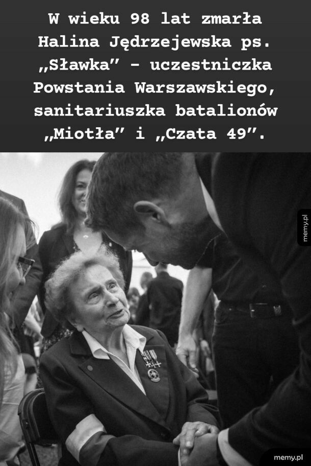 Zmarła "Sławka" - uczestniczka Powstania Warszawskiego