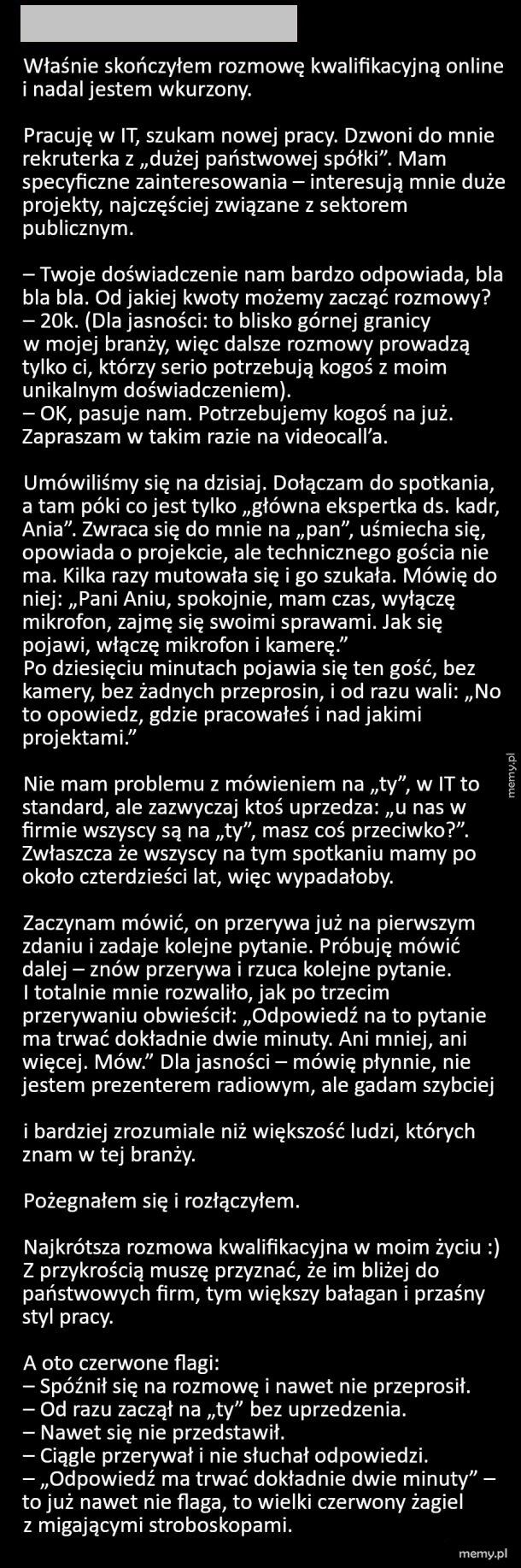 Rozmowa rekrutacyjna