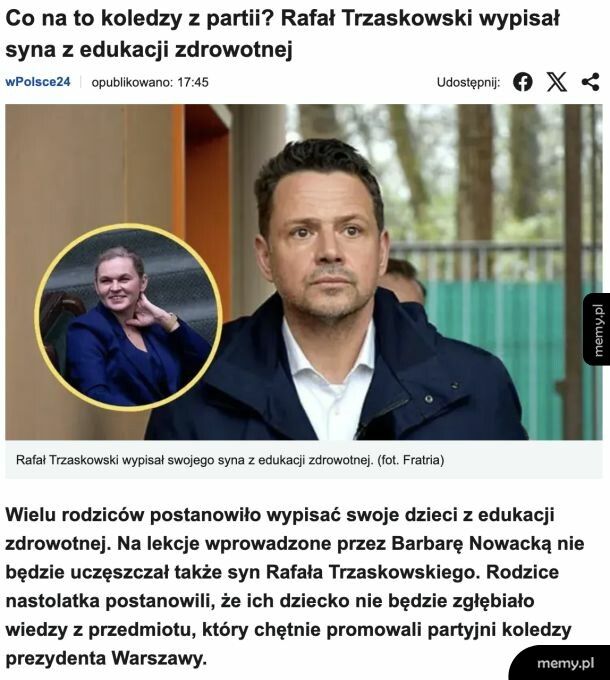Ciekawe, czy też będzie o tym w Faktach TVN