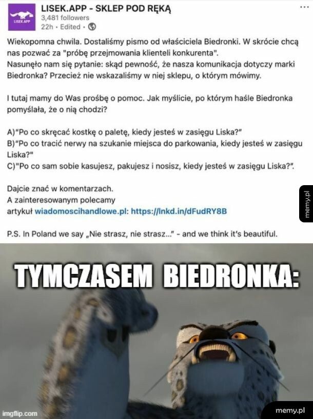 Ty to chyba lubisz, Biedro