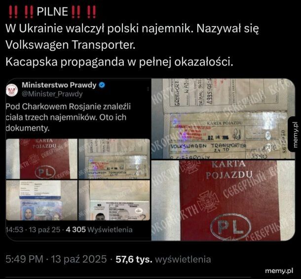 Dobrze, że borewicza nie złapali... xD