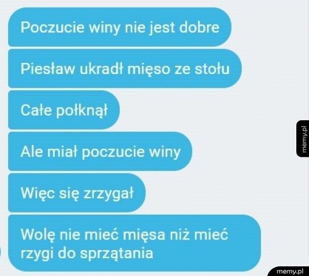 Sumienie go ruszyło