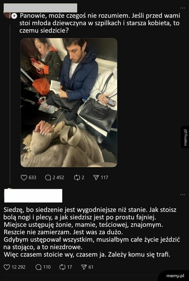 Raz stoicie wy, raz ja, zależy jak się trafi