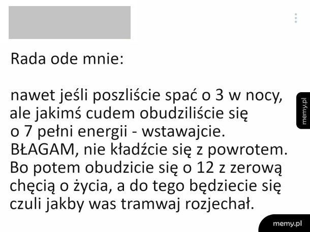 Porada, którą warto zapamiętać