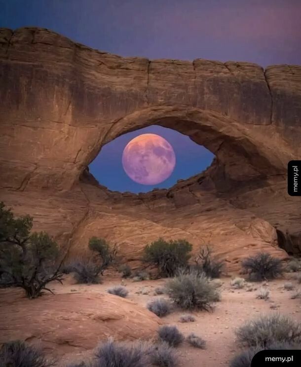 Zdjęcie zrobione w  parku narodowym Arches w Utah