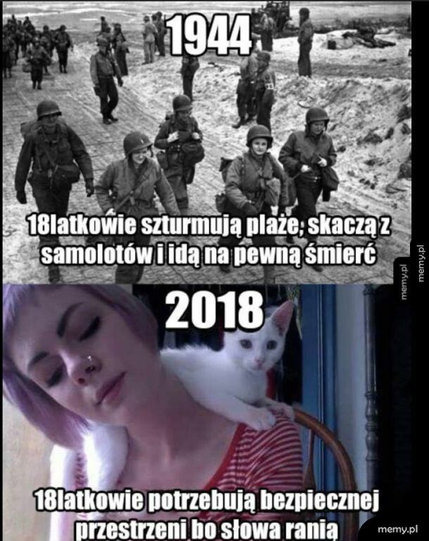 18 latkowie kiedys i dzis