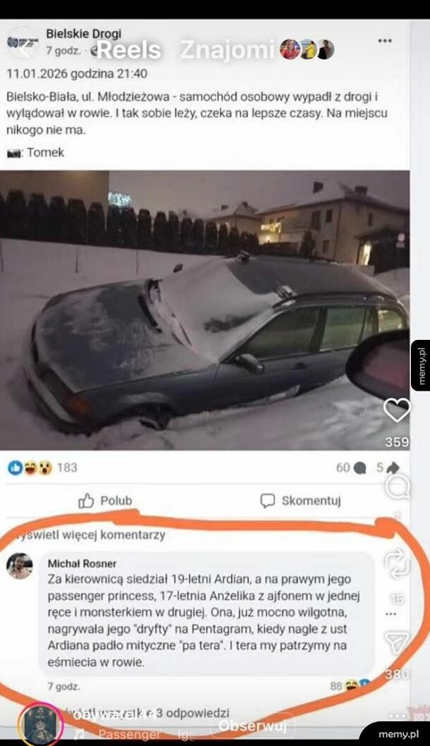 Jeden z wielu prawdopodobnych scenariuszy