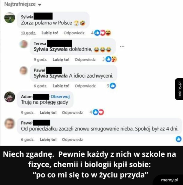 Jak tak dalej p&oacute;jdzie to za 15 lat ludzie znowu będą błyskawice tłumaczyć gniewem bog&oacute;w.