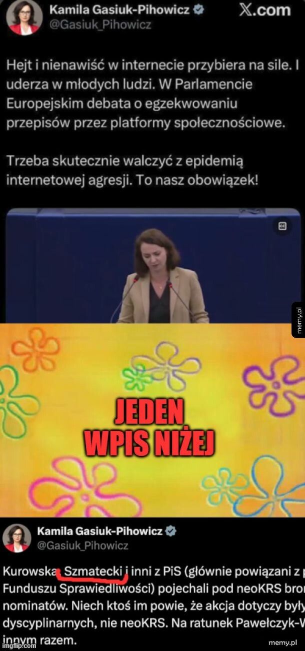 Przykład płynie z g&oacute;ry