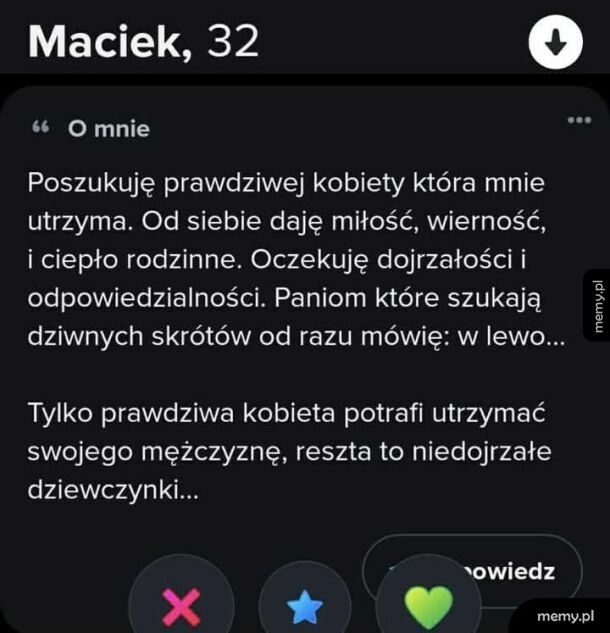 Wie czego chce