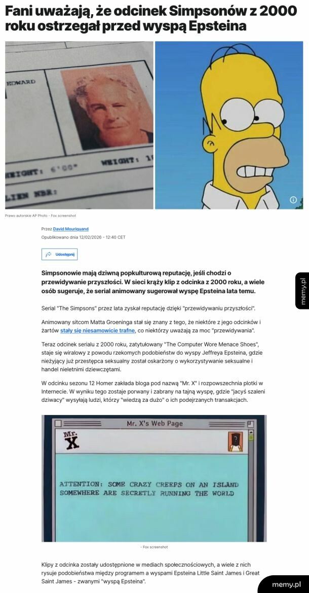 Simpsonowie jak zwykle przewidują
