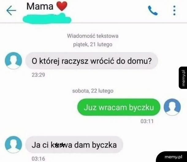 Już wracam byczku
