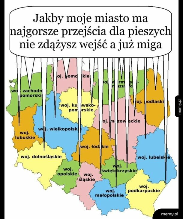 Najgorsze przejścia dal pieszych