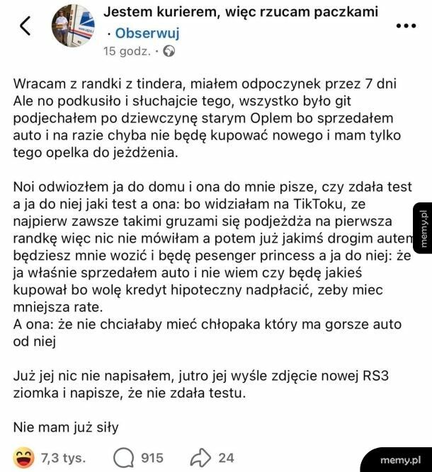 Jest ciężko