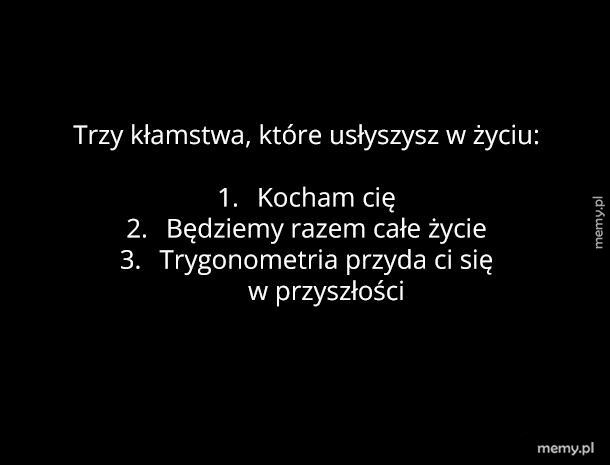 Trzy kłamstwa