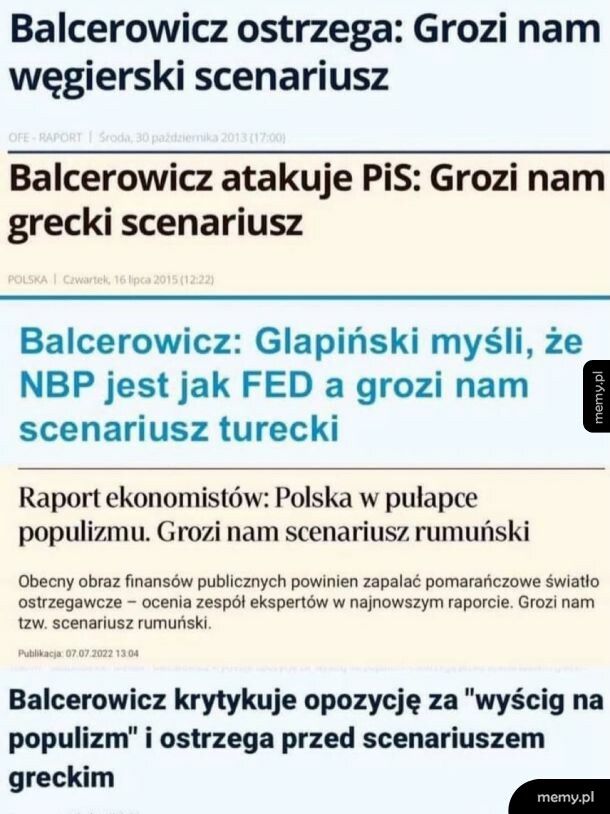 Ciekawe kt&oacute;ry scenariusz w tej chwili przerabiamy