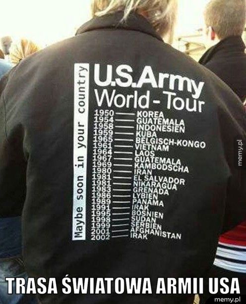 Trasa światowa armii USA.