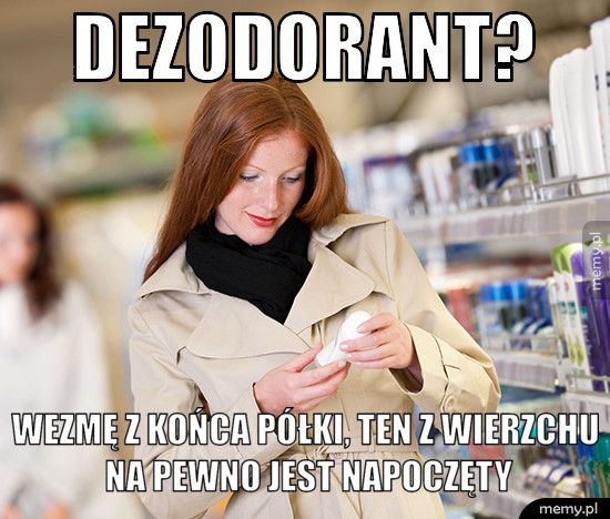 Kupowanie dezodorantu