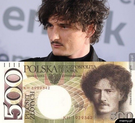Tak wyglądał projekt banknotu 500 zł z czasów PRL z wtedy jeszcze mało znanym artystą Dawidem Podsiadło.