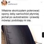 Wypolerowane opony
