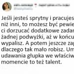 To też talent