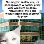 Nie było miejsc parkingowego