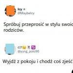 Przeprosiny w stylu rodziców