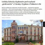 i cyk, kolejne Kolegium Tumanum, zaraz okaże się, że posłowie z lewa i prawa dostawali tam doktoraty