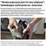 Średnia strata mężczyzn w polskim systemie emerytalnym 33 razy większa