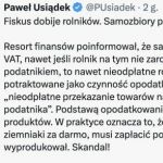 Rolnicy którzy zorganizowali samozbiory i oddali żywność za darmo będą musieli zapłacić podatek od oddanej żywności