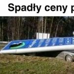 Spadły