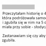 Mam podejrzenia, że się jednak nie zgubiła