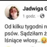 Lśniące włosy.