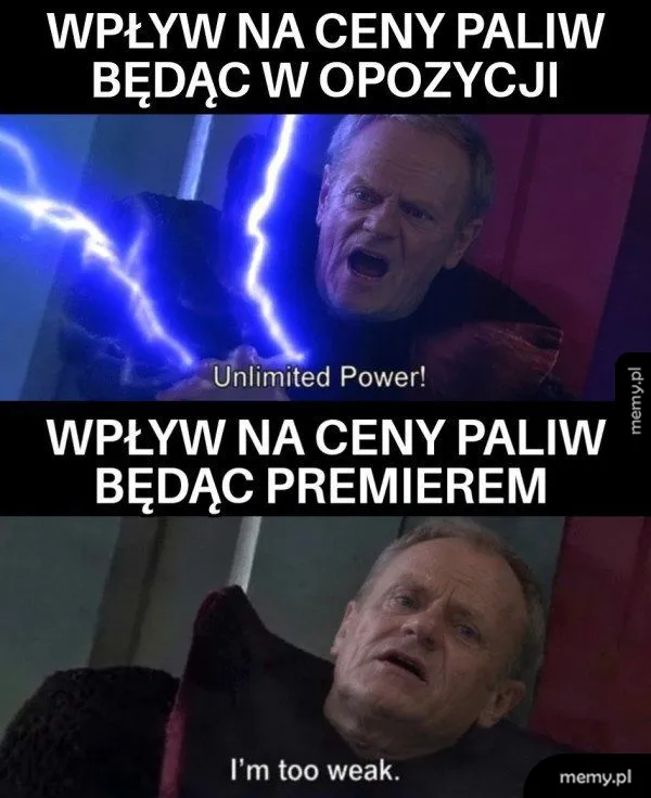 Ciemna Strona Mocy przy dystrybutorze działa tylko z ław opozycji ⚡⛽😂
