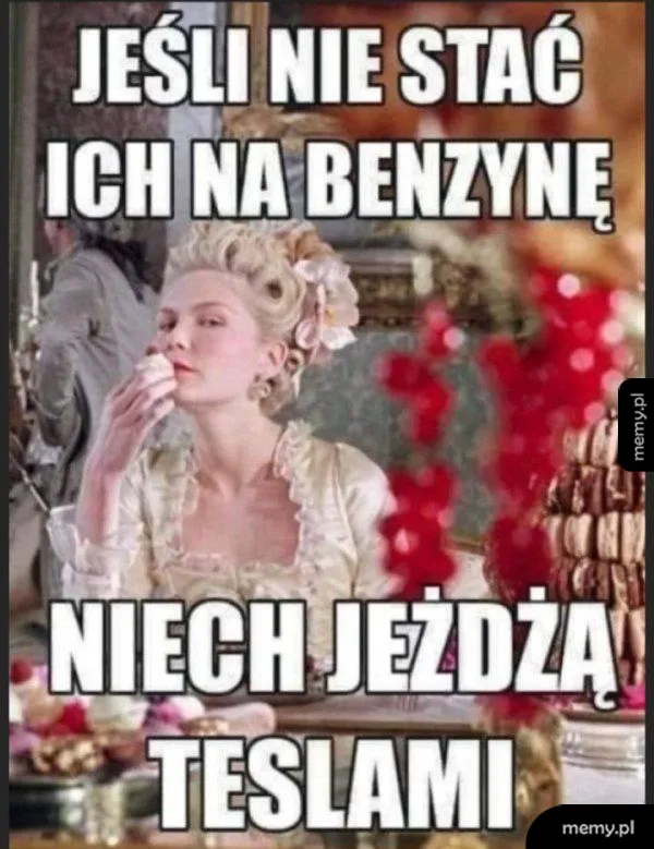 Maria Antonina z filmu jedząca ciastko
