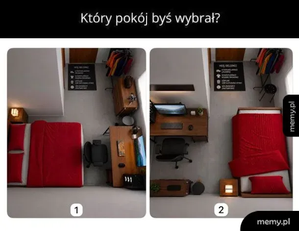 Dwuosobowe łóżko to tylko zbędna strata miejsca na biurko 🎮😎