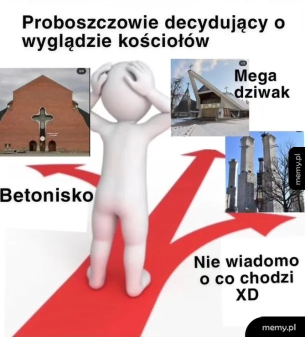 Mem o proboszczach wybierających dziwną architekturę kościołów.